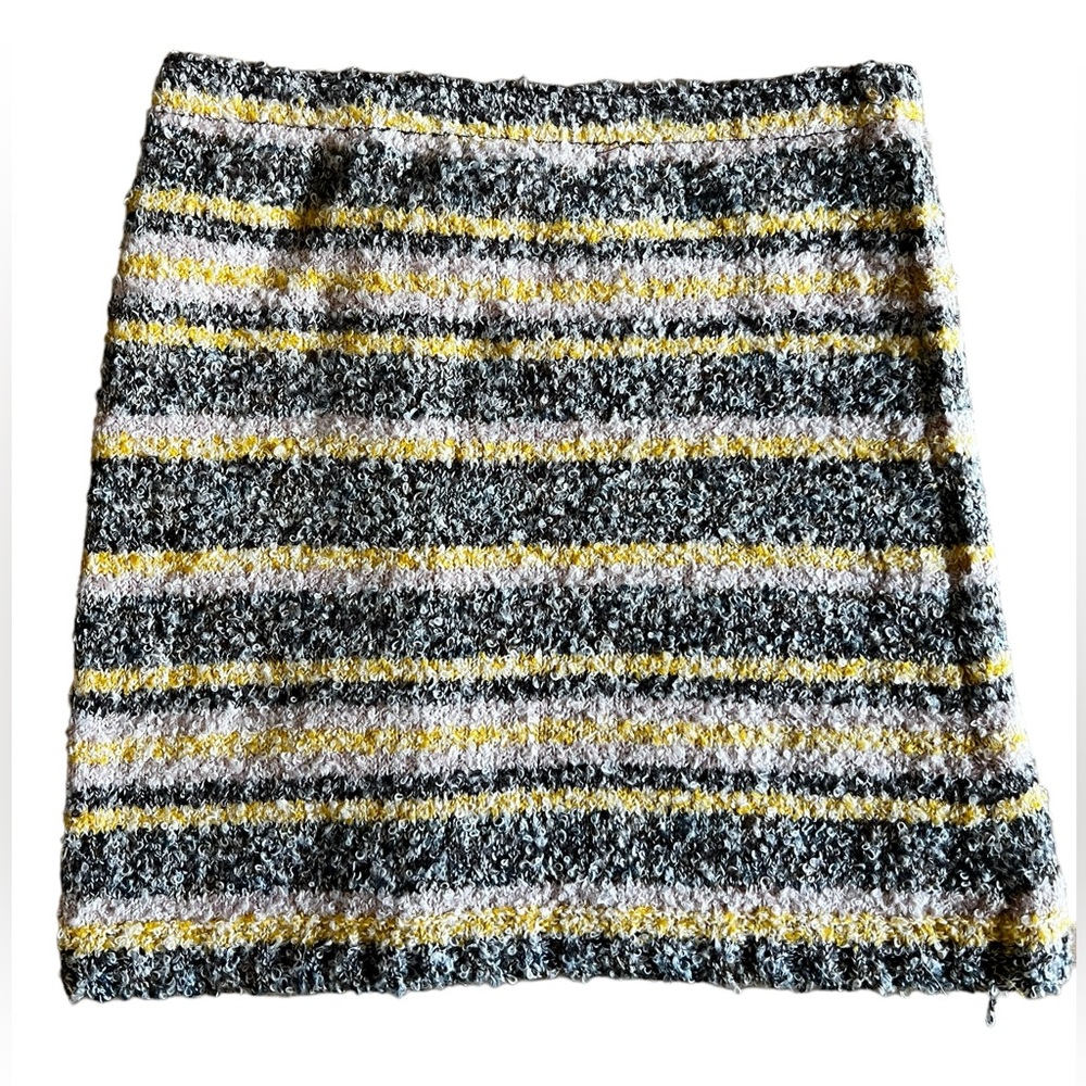 URBAN OUTFITTERS Aster Striped Fuzzy Knit Button Front Mini Skirt SZ XS Stretch - Picture 4 of 9